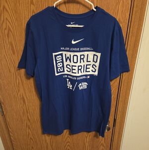 Nike Los Angeles Dodgers 2018 World Series Shirt  Sz Large Men's NWOT MLB